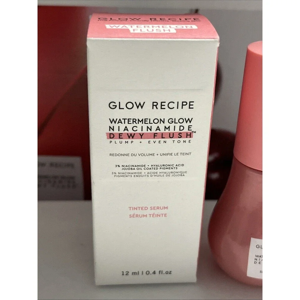 Glow Recipe Watermelon Glow Dewy Flush Tinted Serum in Watermelon Flush 12ml NIB